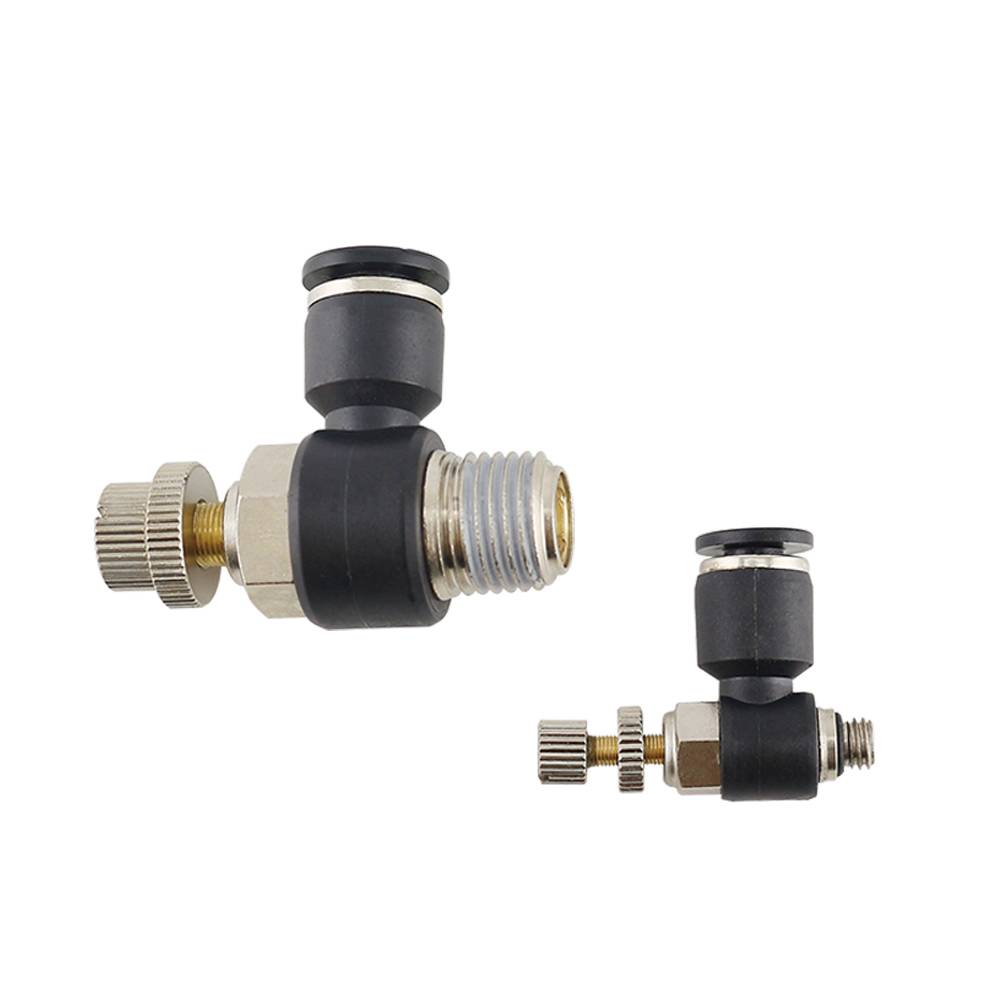 JCS series Air Cylinder Throttle valve Thread Flow Control Pneumatic Fittings